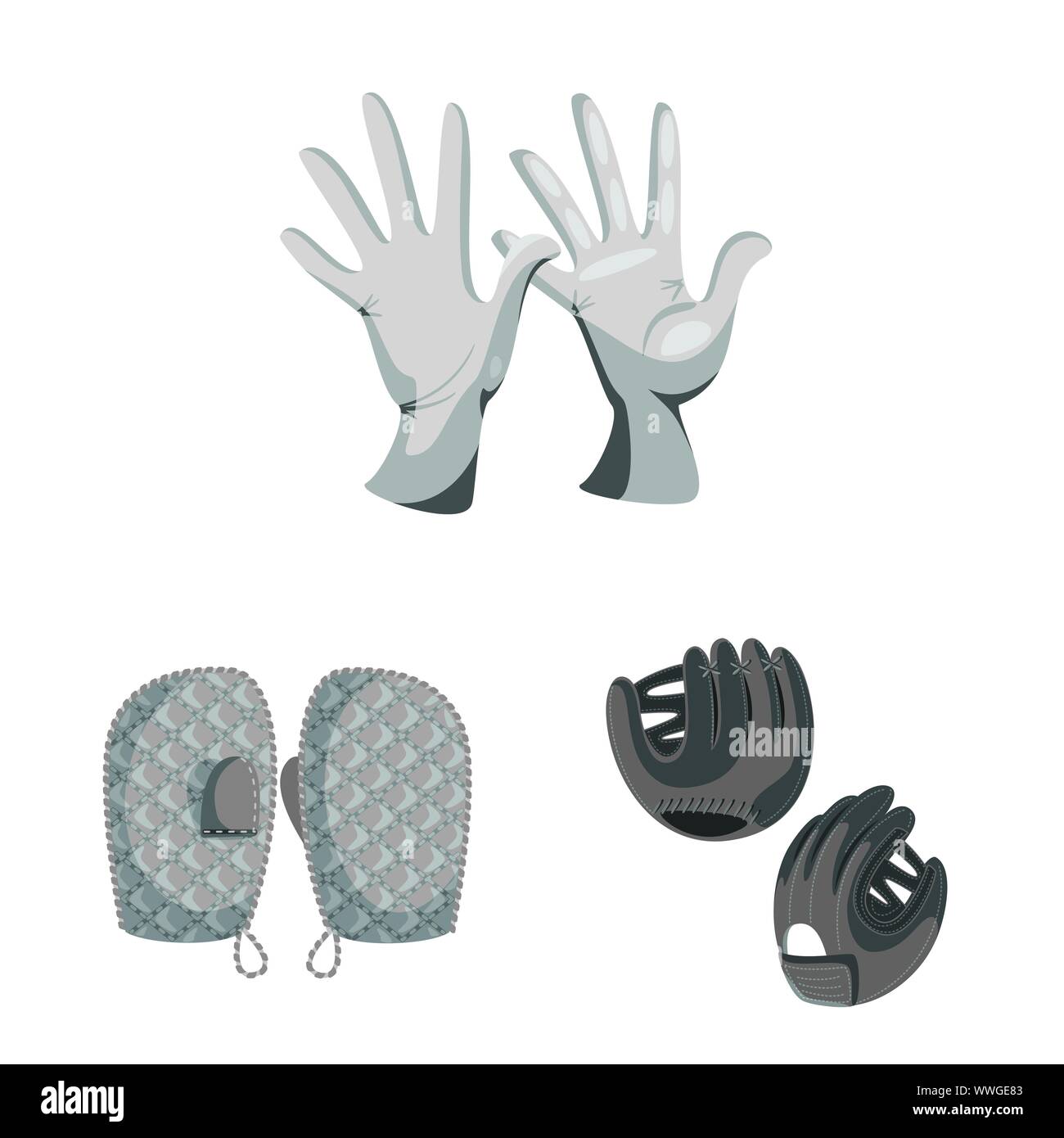 Vector illustration of property and distinctive sign. Set of property and textile vector icon for stock. Stock Vector