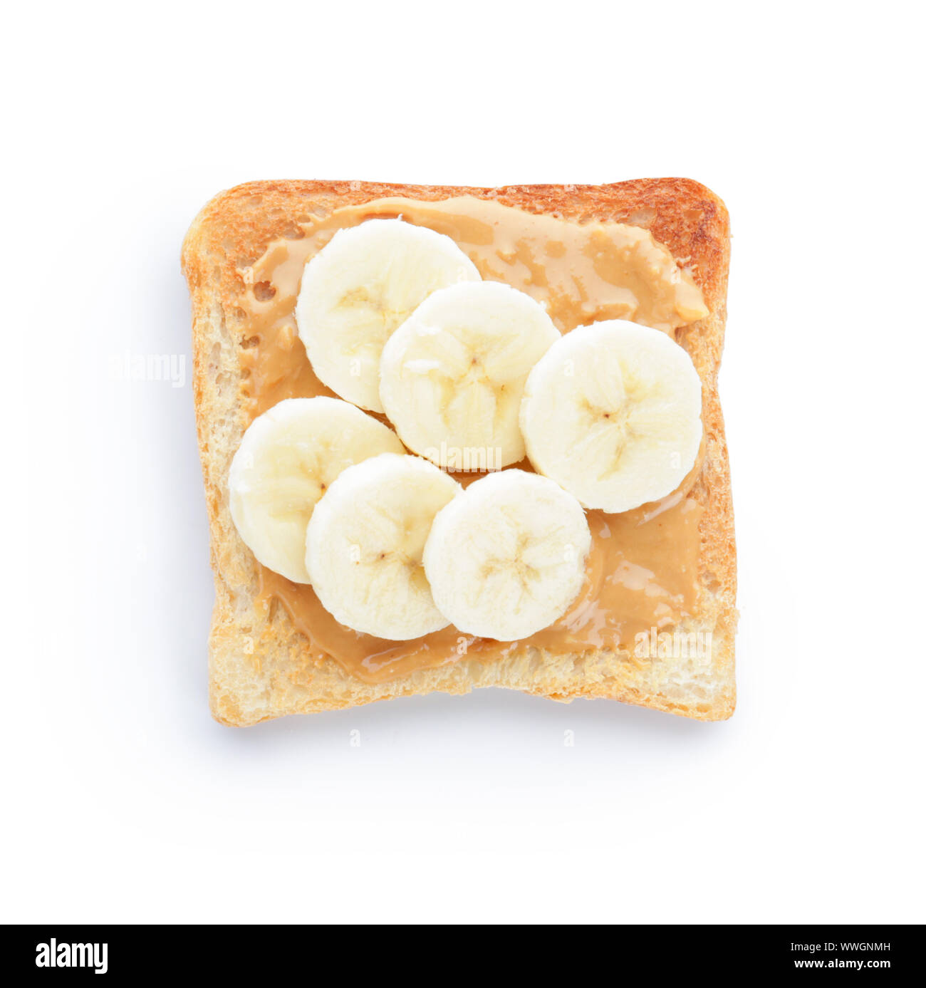 Tasty Toasted Bread With Banana And Peanut Butter On White Background Stock Photo Alamy Tasty Toasted Bread With Banana And Peanut Butter On White Background Stock Photo Alamy
