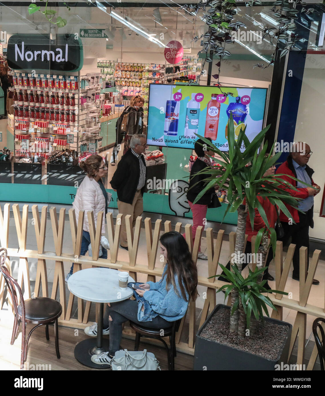 store NORMAL in PARIS Stock Photo