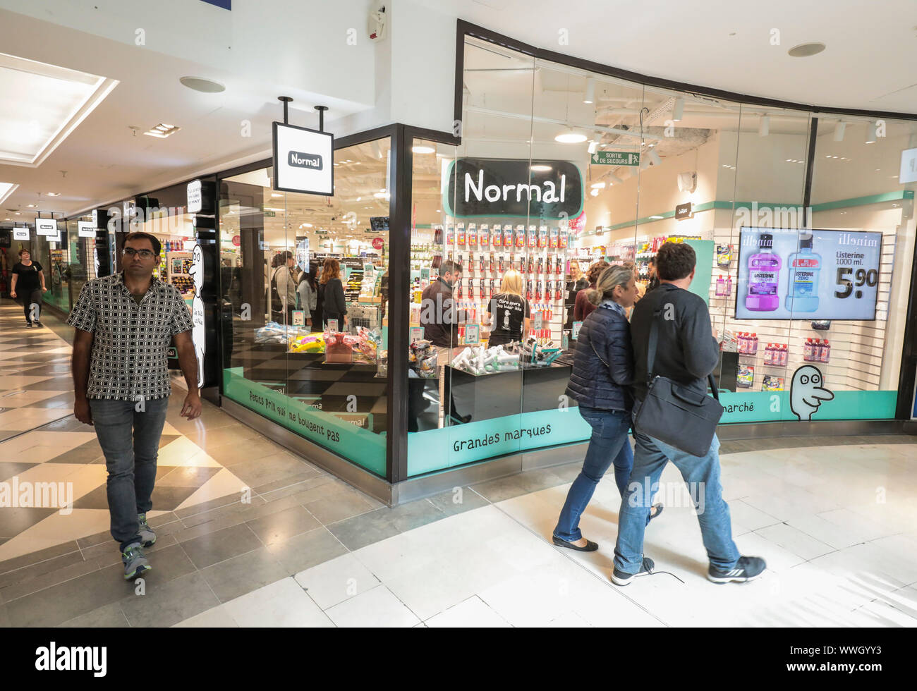 store NORMAL in PARIS Stock Photo