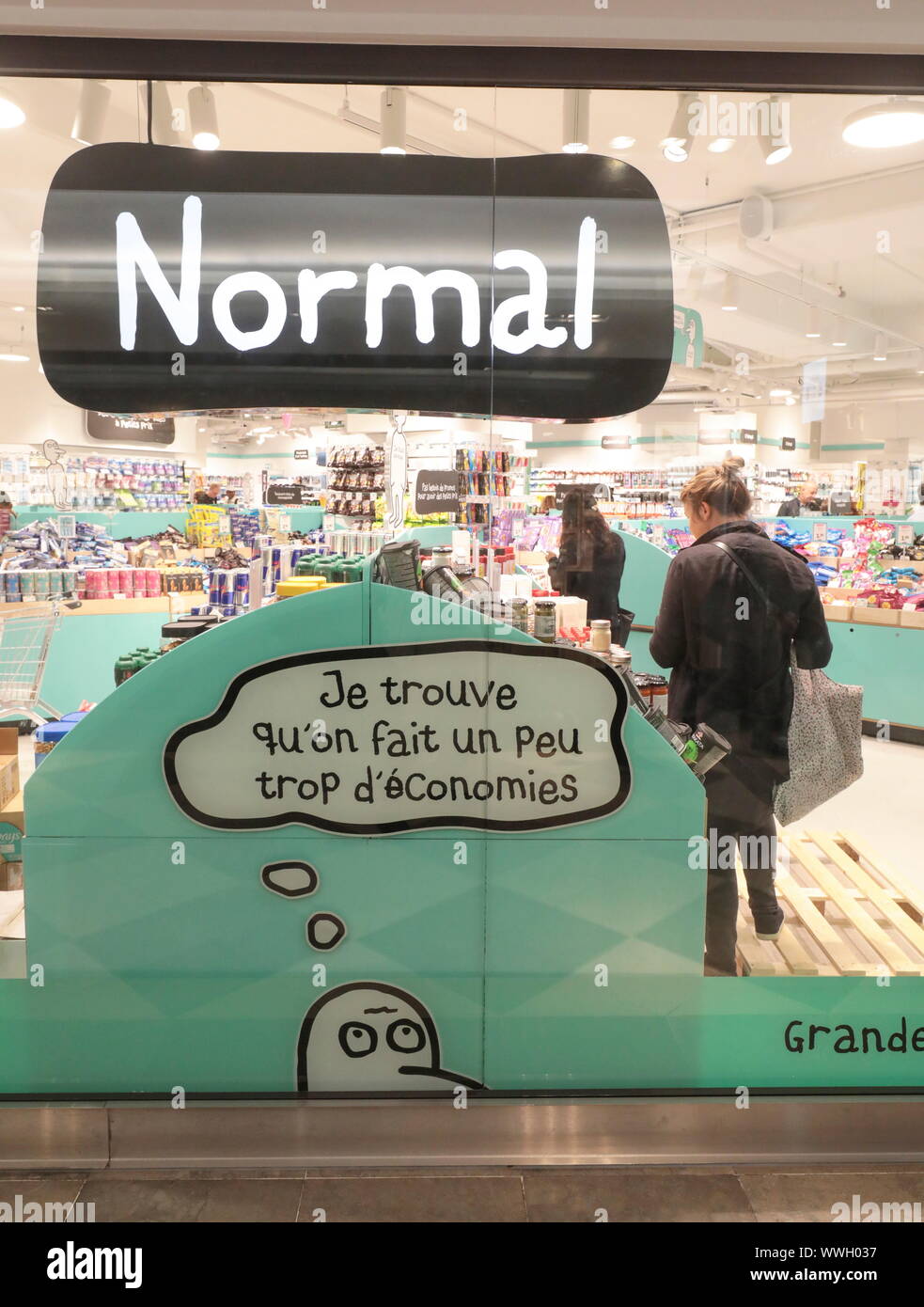 store NORMAL in PARIS Stock Photo