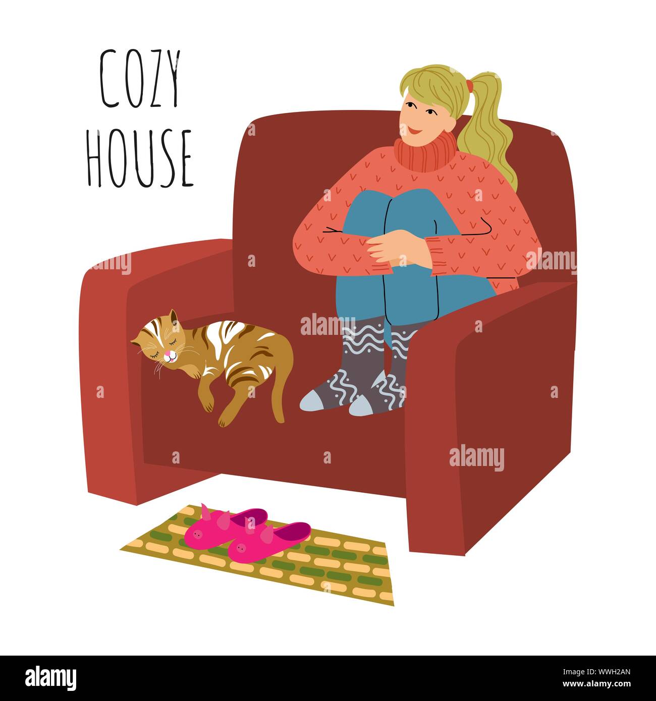 Woman legs crossed chair Stock Vector Images Alamy