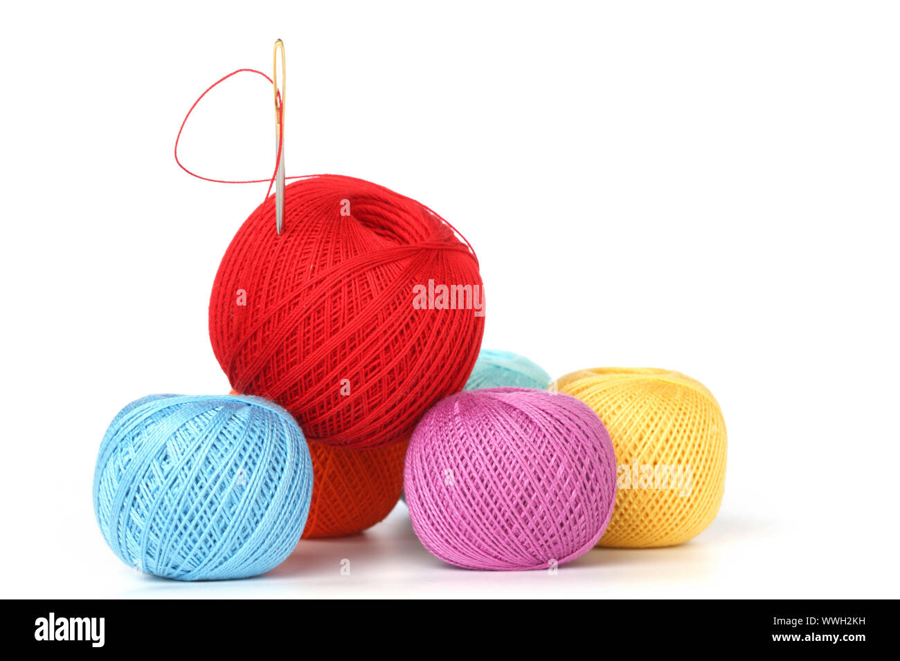 thread isolated on white background Stock Photo - Alamy
