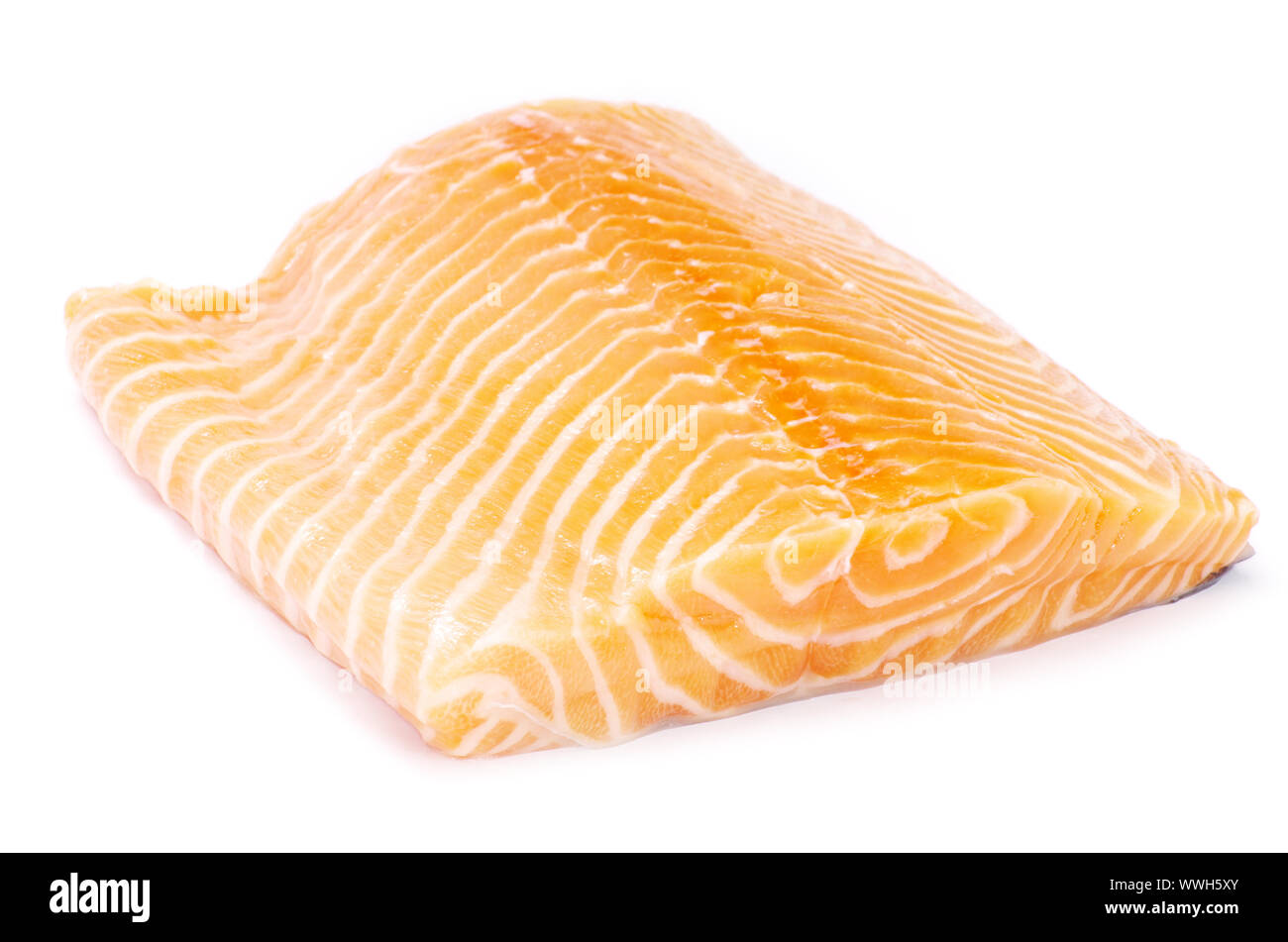 salmon steak red fish on white Stock Photo - Alamy