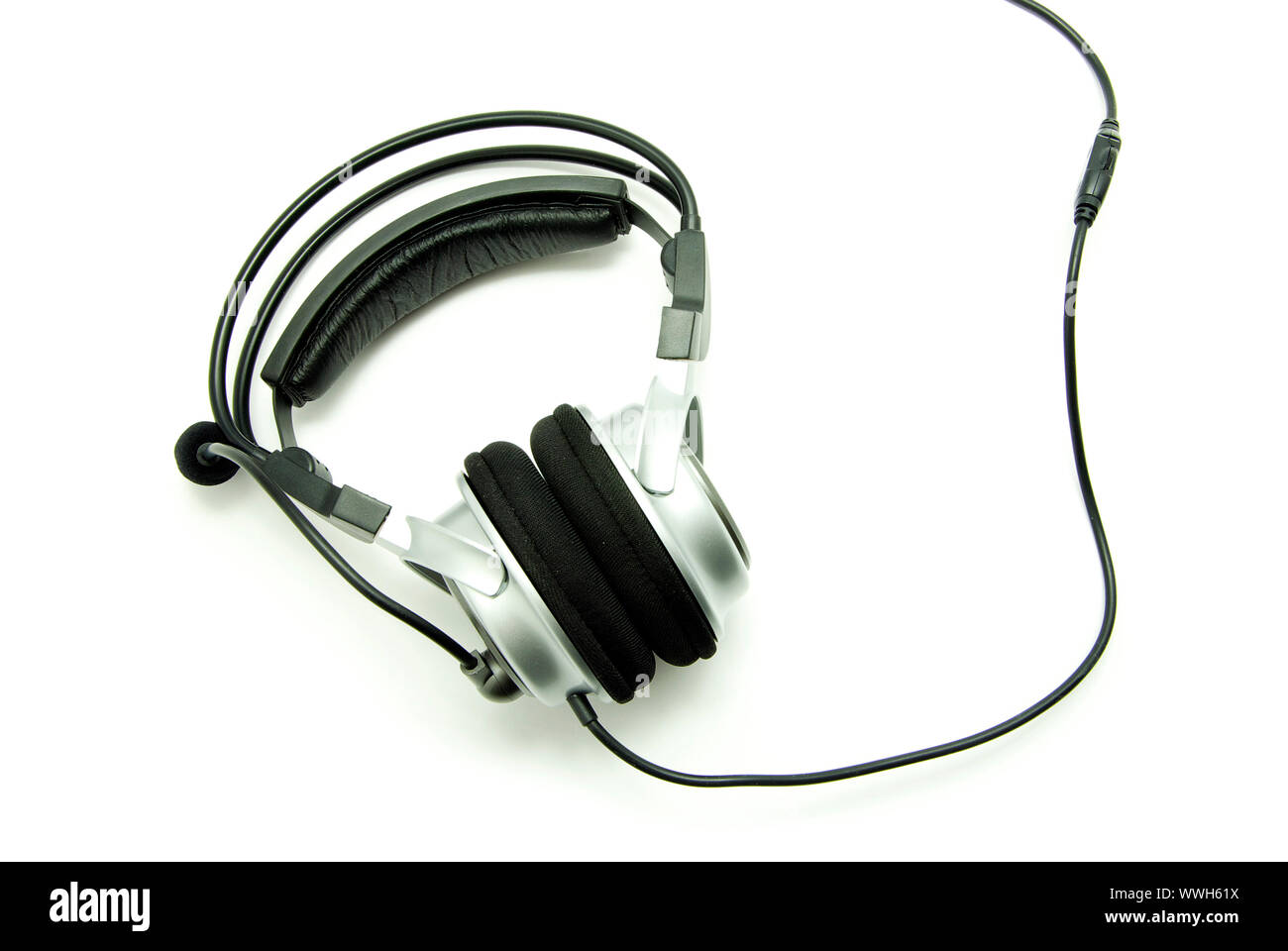 headphones isolated on a white background Stock Photo - Alamy