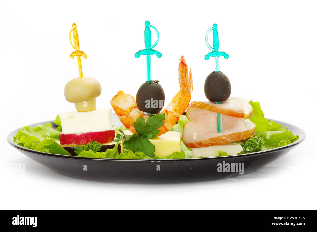 salad on a white background Stock Photo - Alamy