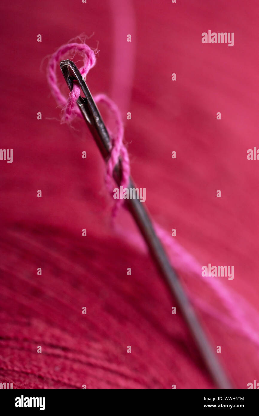 Needle and thread Stock Photo Alamy