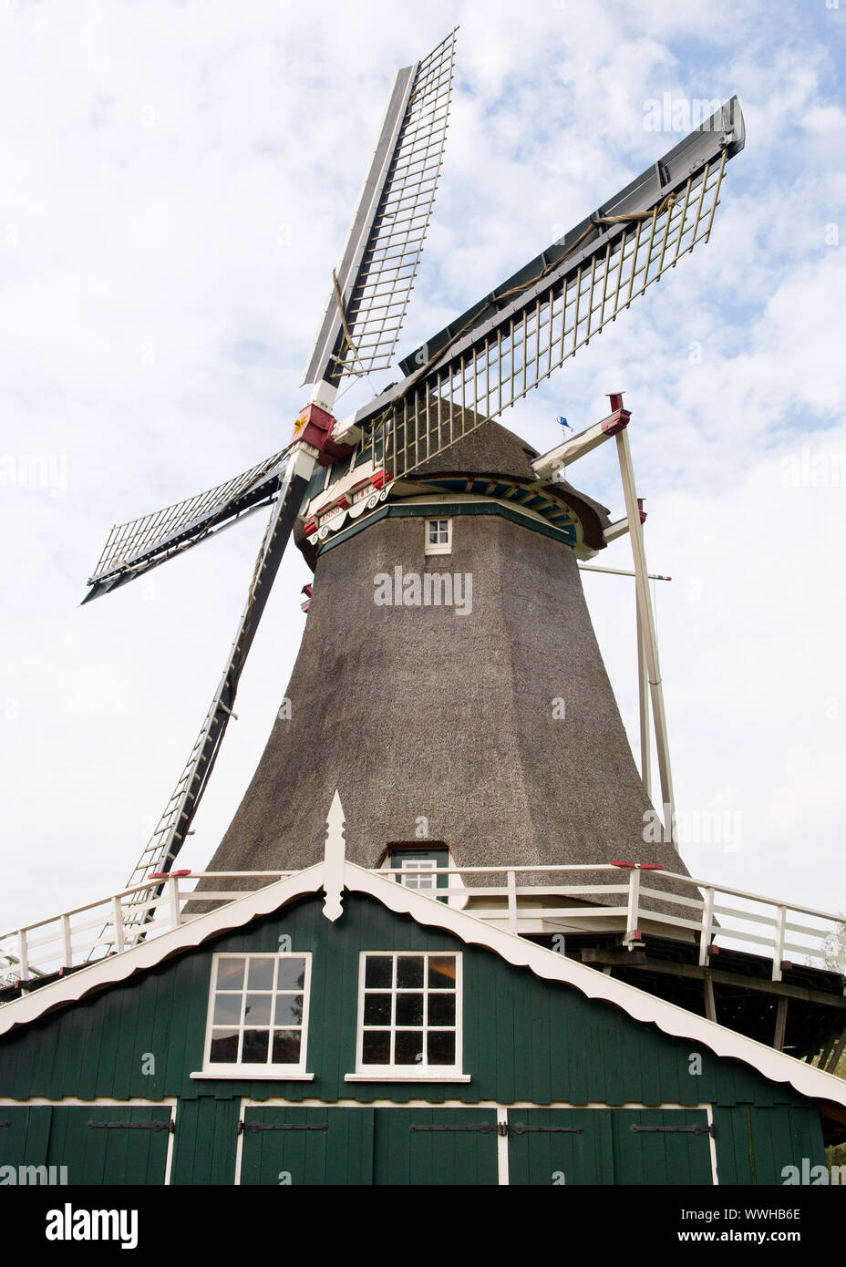 Dutch windmill from Deventer Stock Photo
