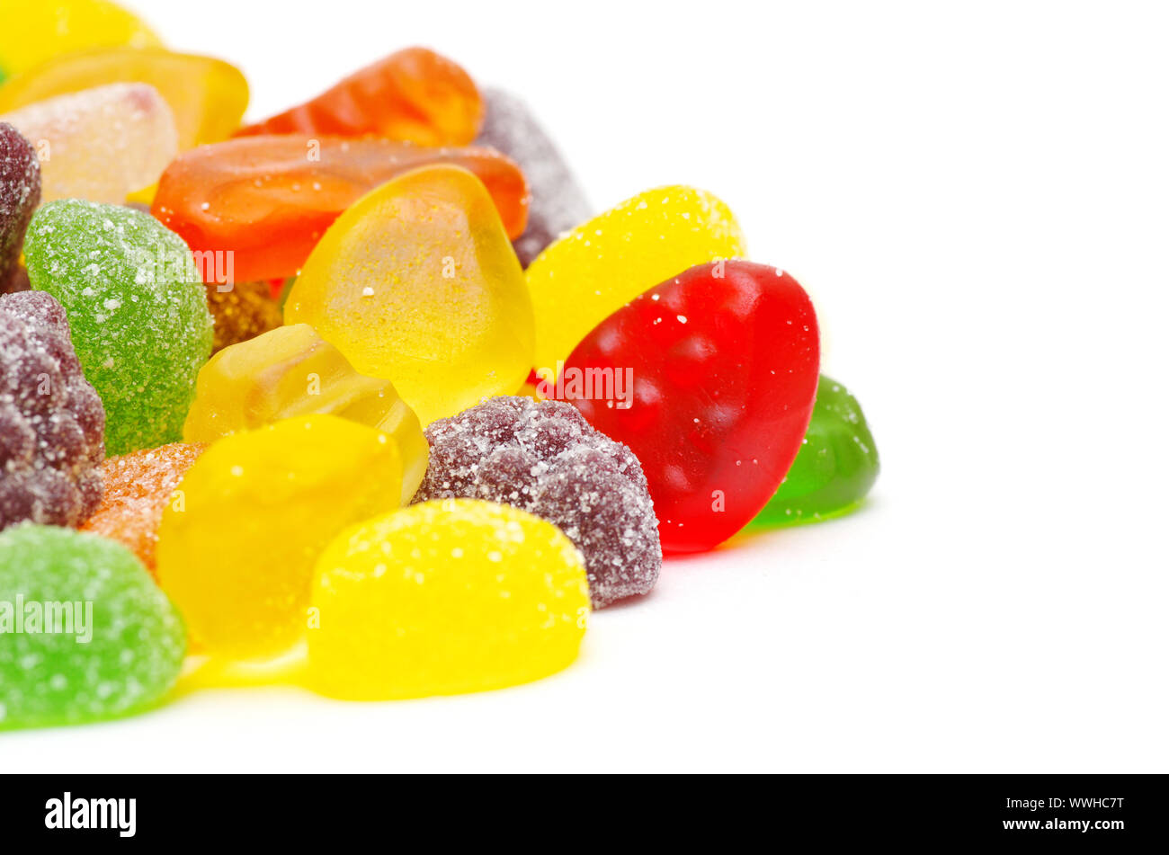 Colorful candy isolated on white background Stock Photo - Alamy