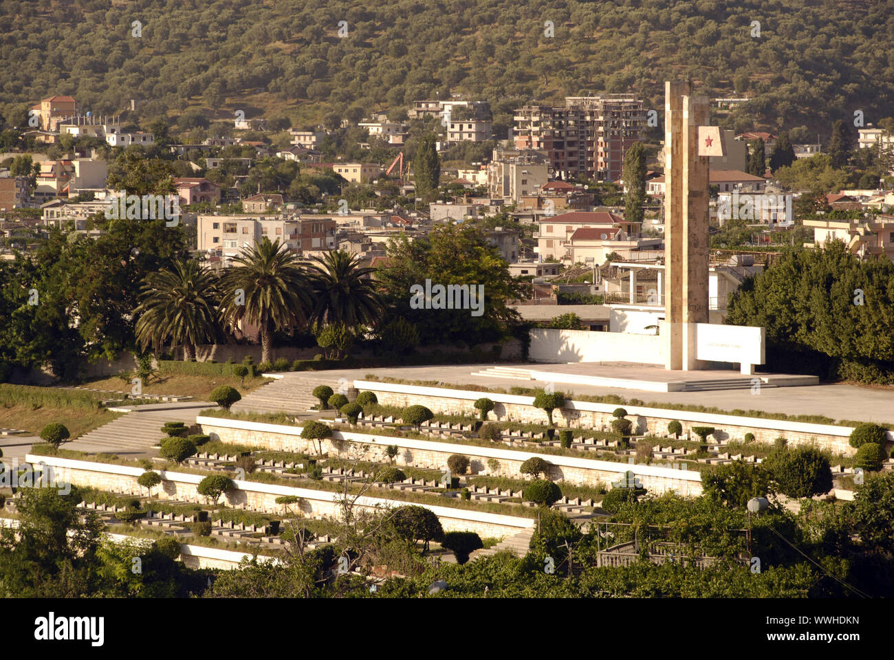 Heldenfriedhof in Albania Stock Photo