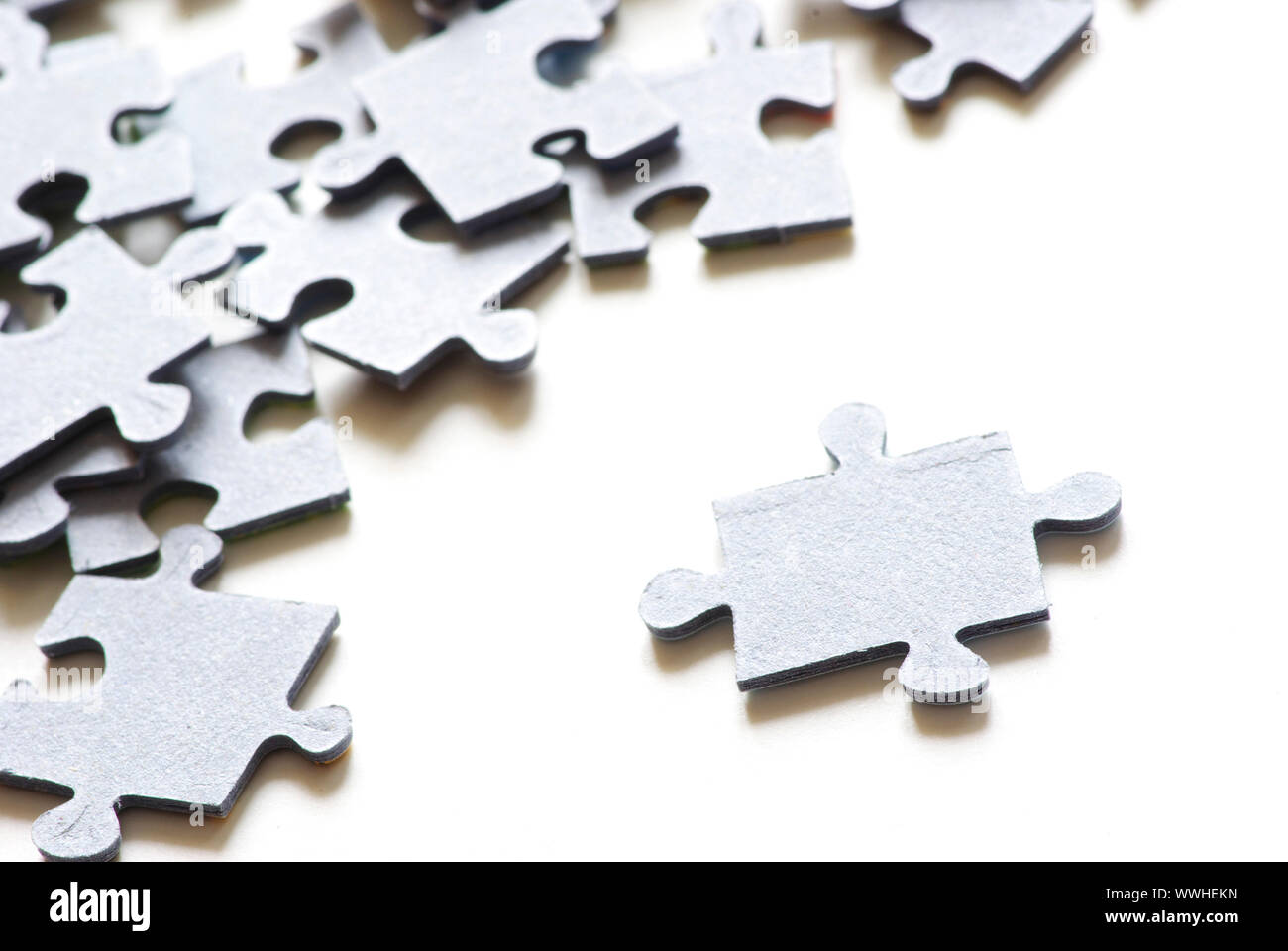 Puzzle isolated on a white background Stock Photo - Alamy