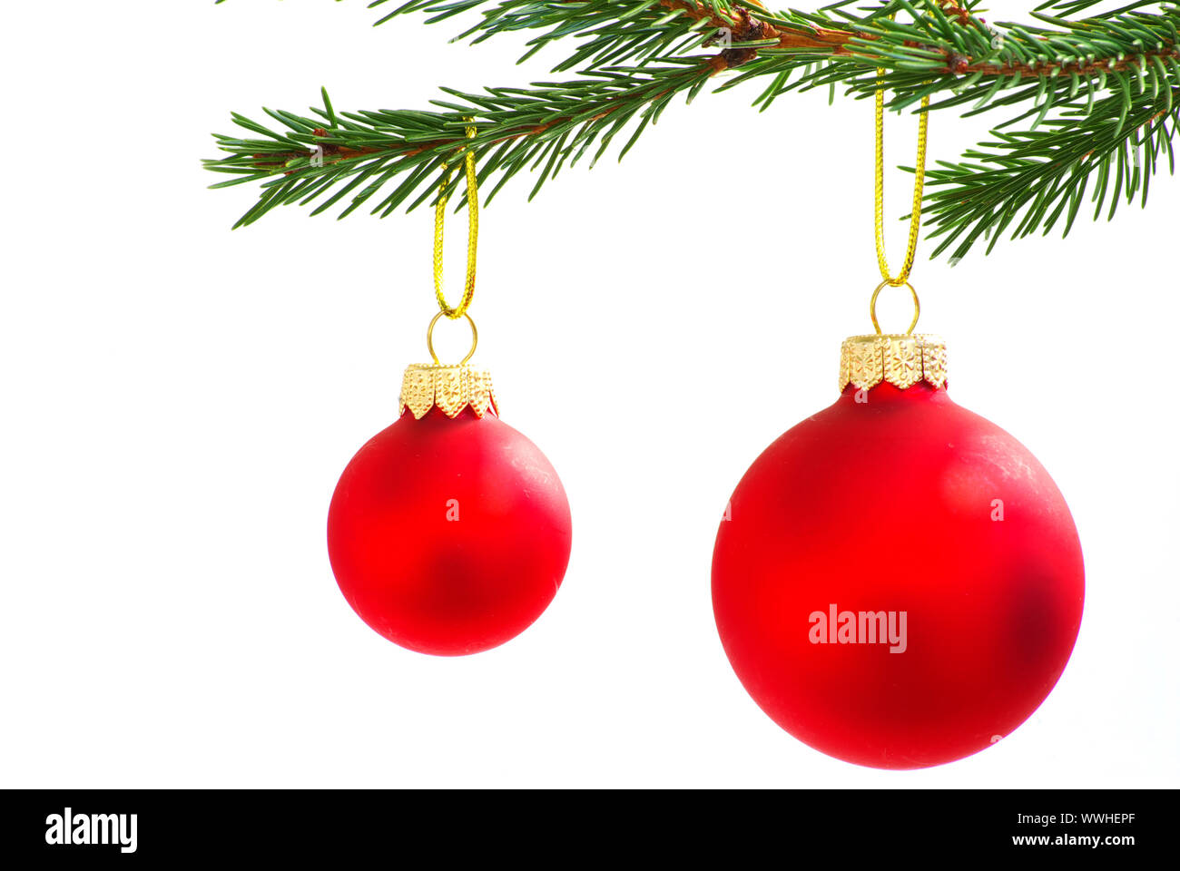 Christmas ball isolated on the white background Stock Photo - Alamy