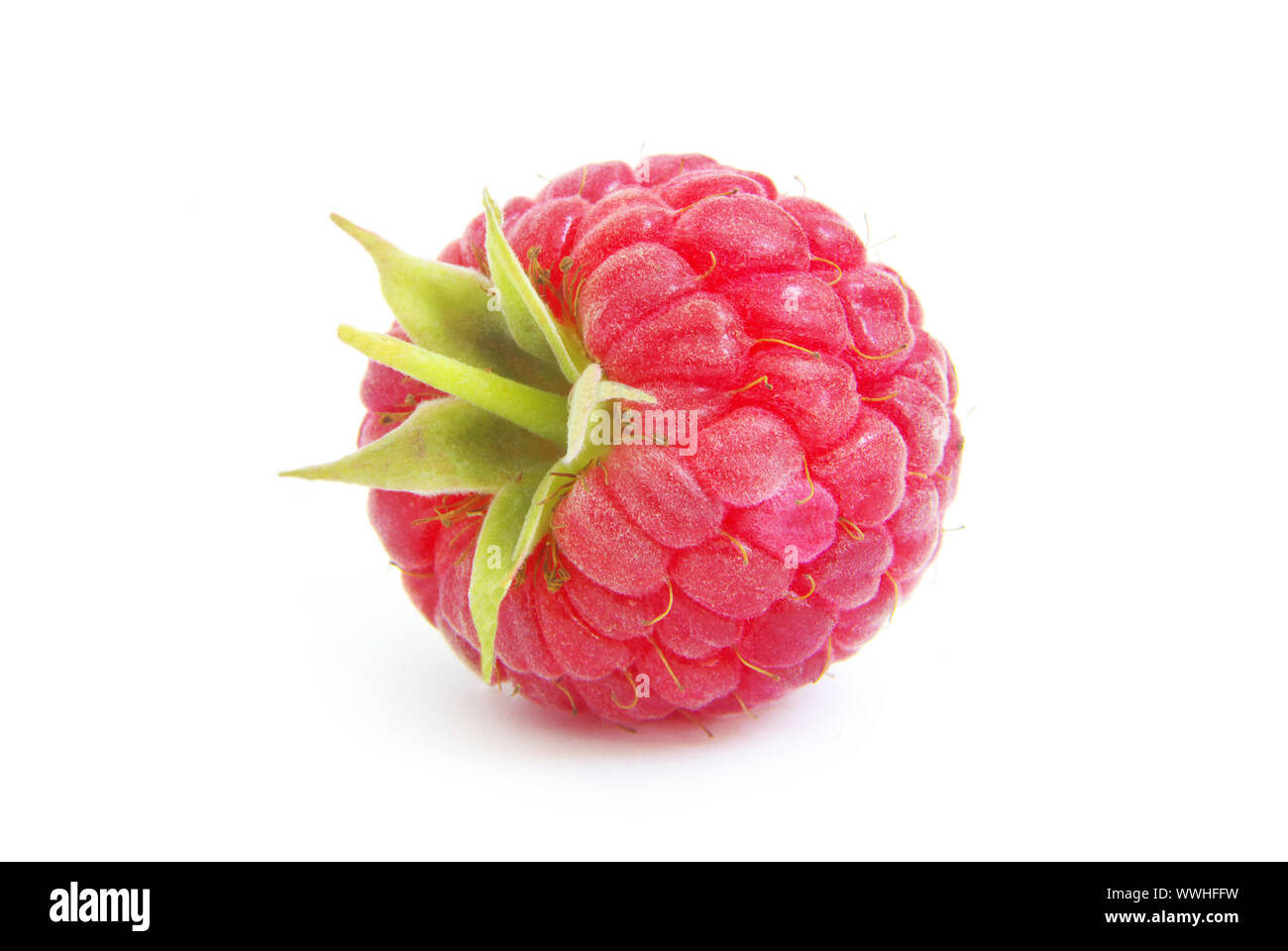 fresh raspberry closeup isolated on white background Stock Photo - Alamy