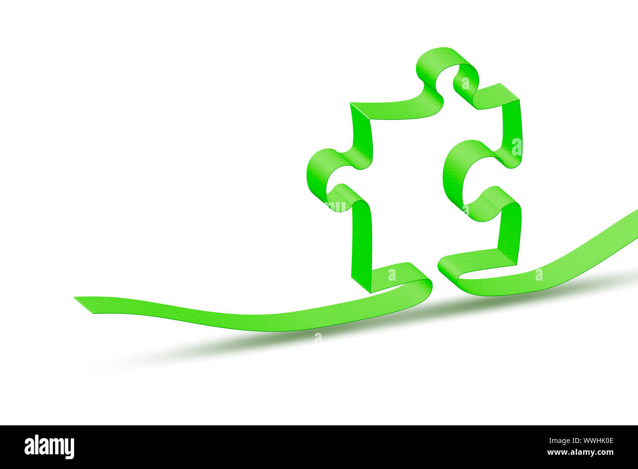 An image of a ribbon jigsaw puzzle Stock Photo - Alamy