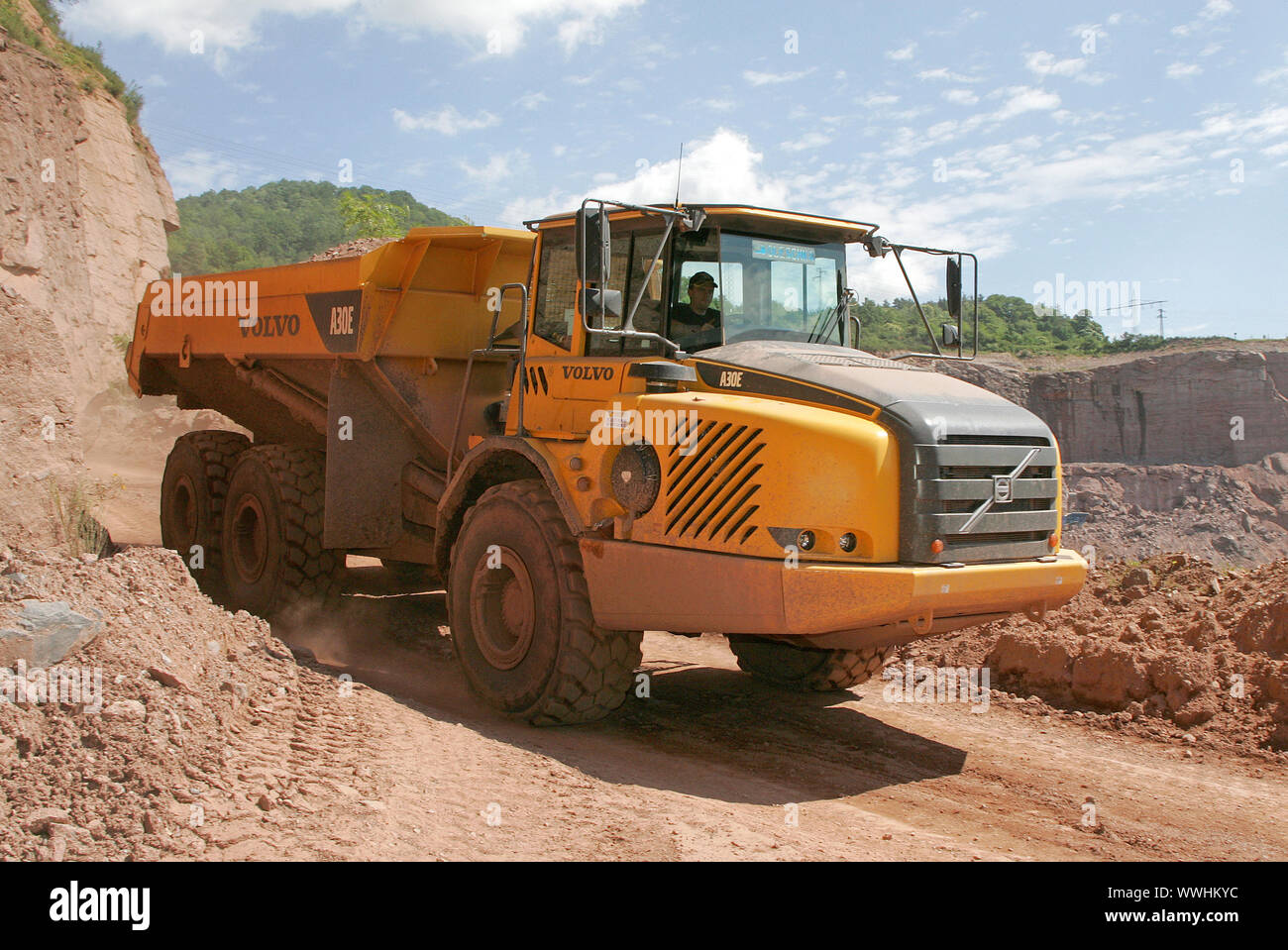 volvo 6x6 with chains in winter 