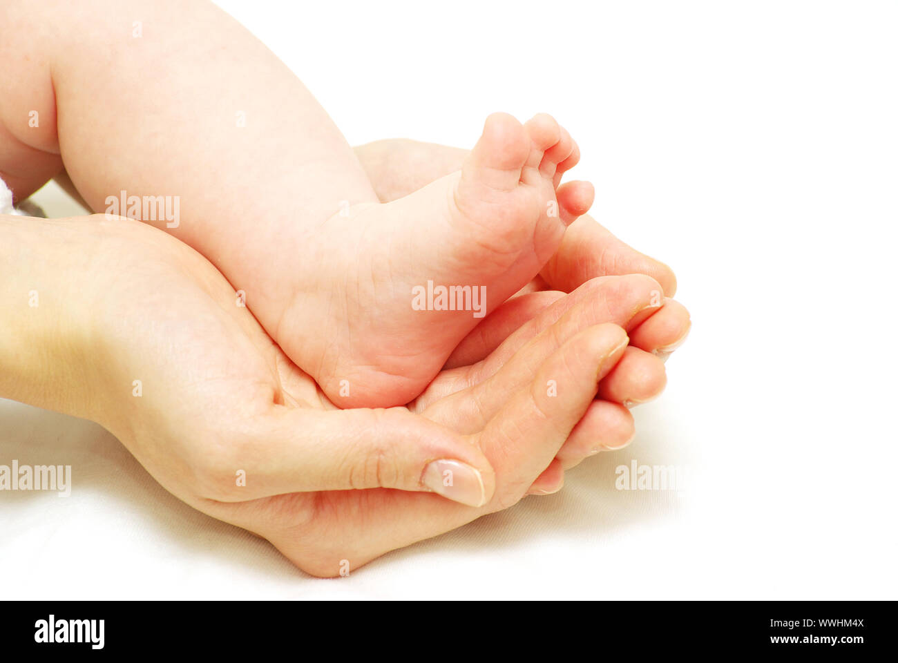 newborn baby feet isolated on white Stock Photo - Alamy