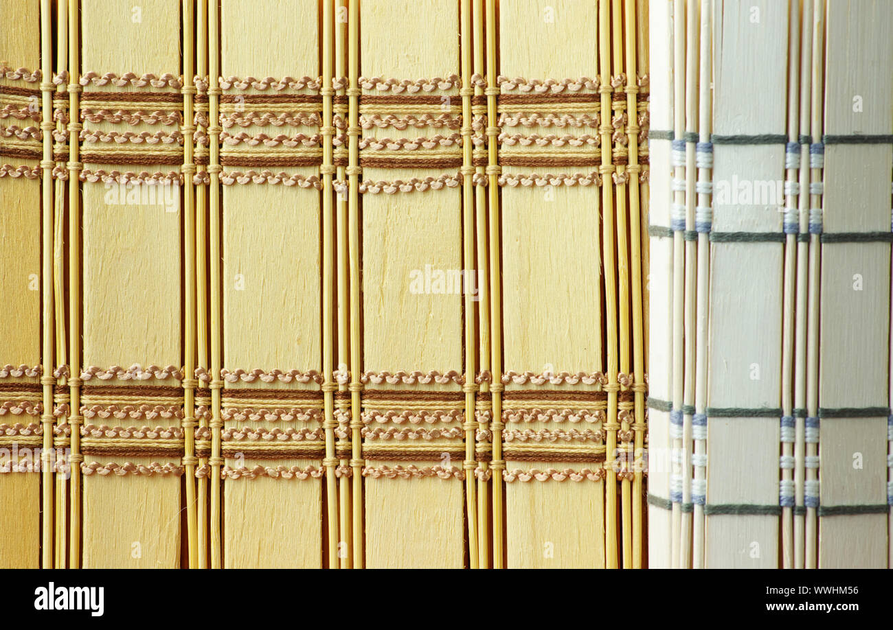 Wicker texture bamboo wood background Stock Photo
