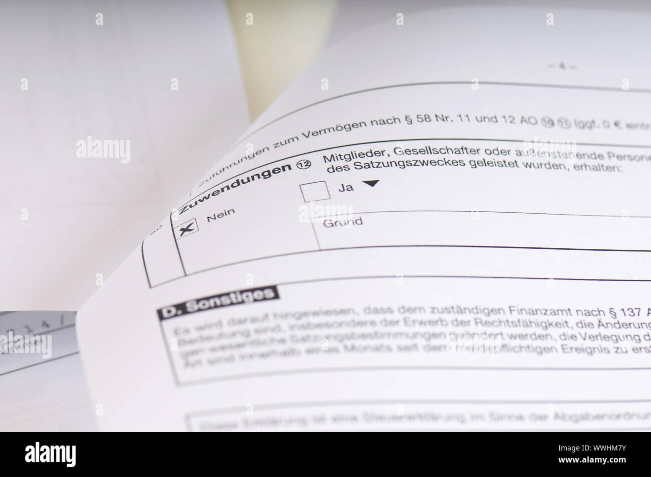 Tax return Corporate tax Stock Photo Alamy