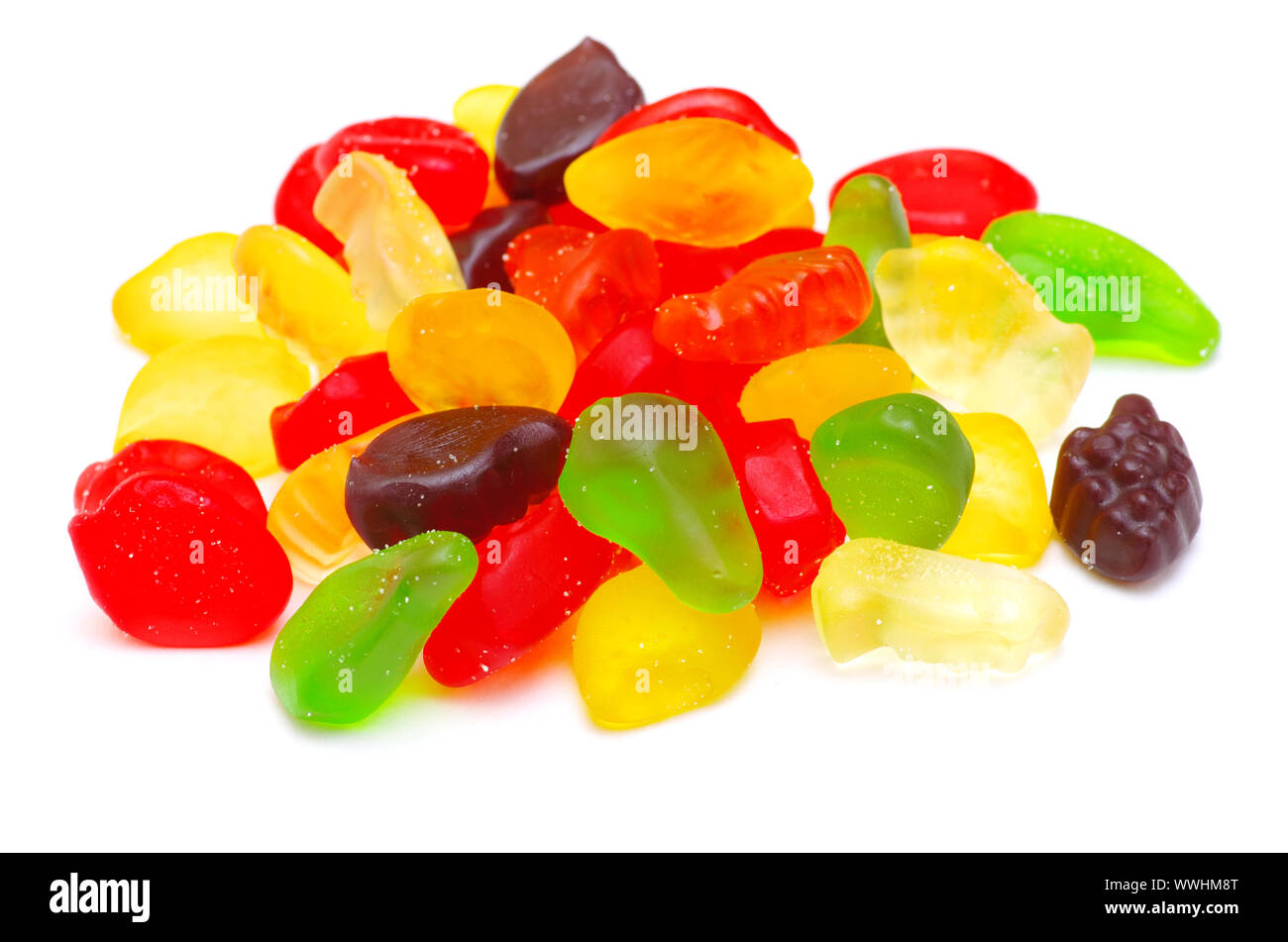 Colorful candy isolated on white background Stock Photo - Alamy