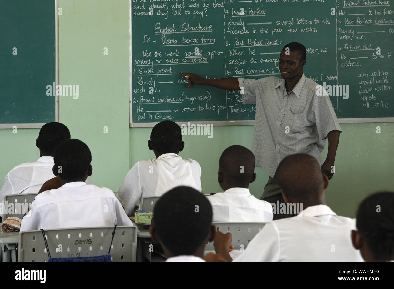English lessons, Accra, Ghana Stock Photo