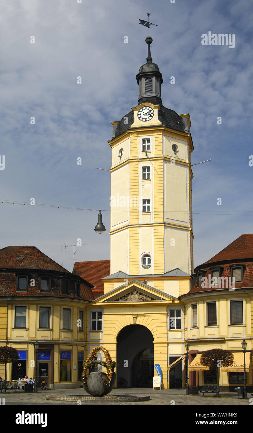 Herrieder Tor, Ansbach, Bavaria, Germany Stock Photo
