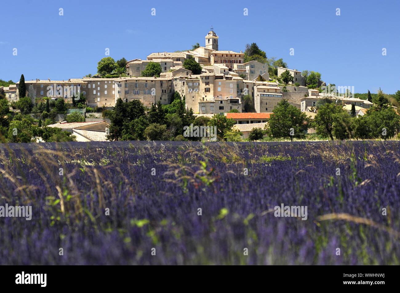 Medieval village Banon, Provence, France Stock Photo