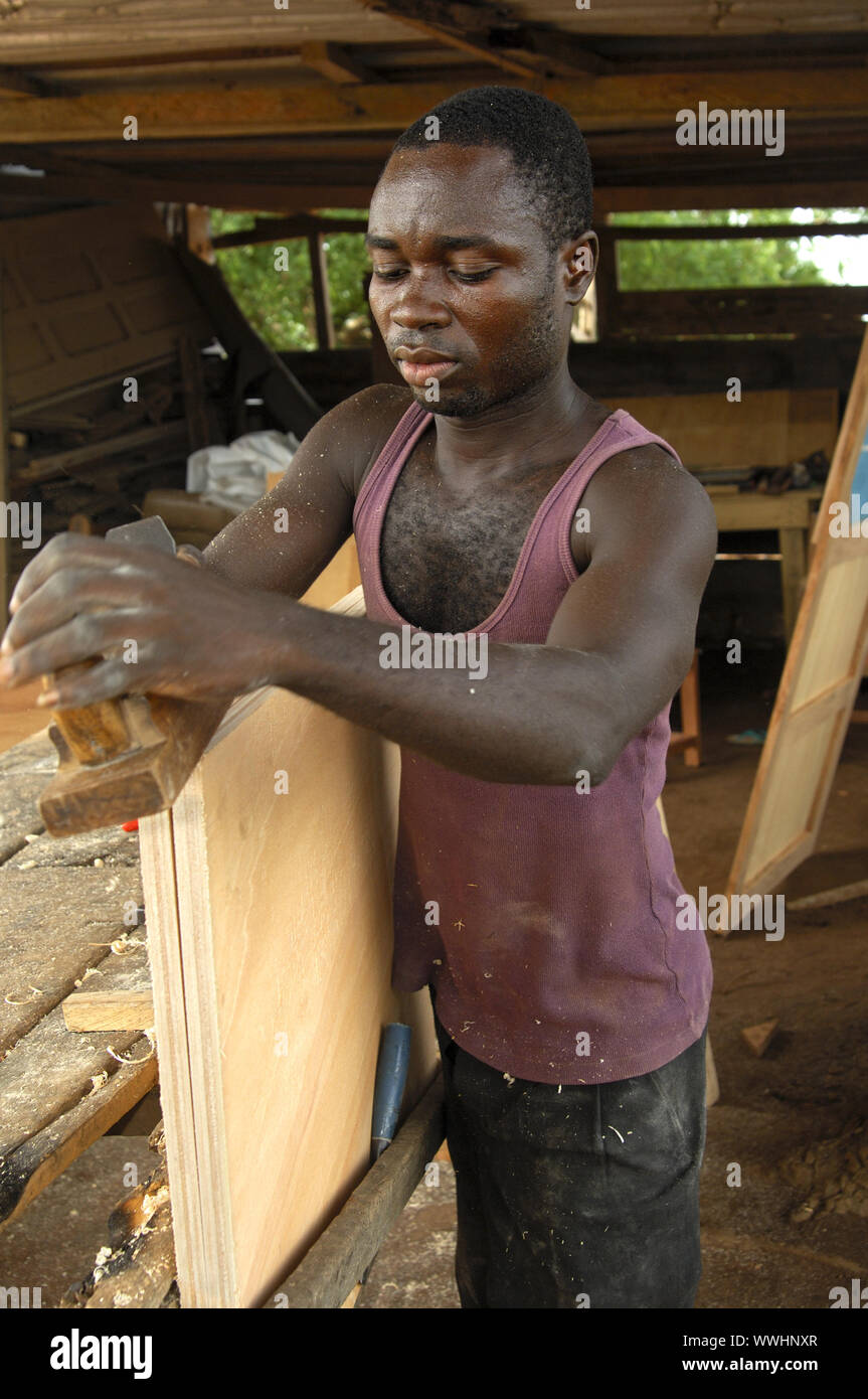 Joiner at work, Accra, Ghana Stock Photo