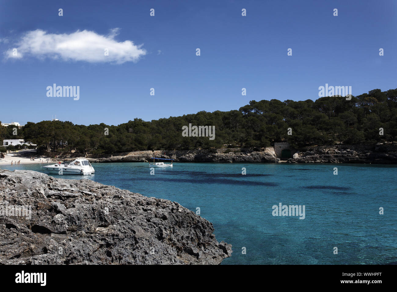 Cala Mondrago Stock Photo