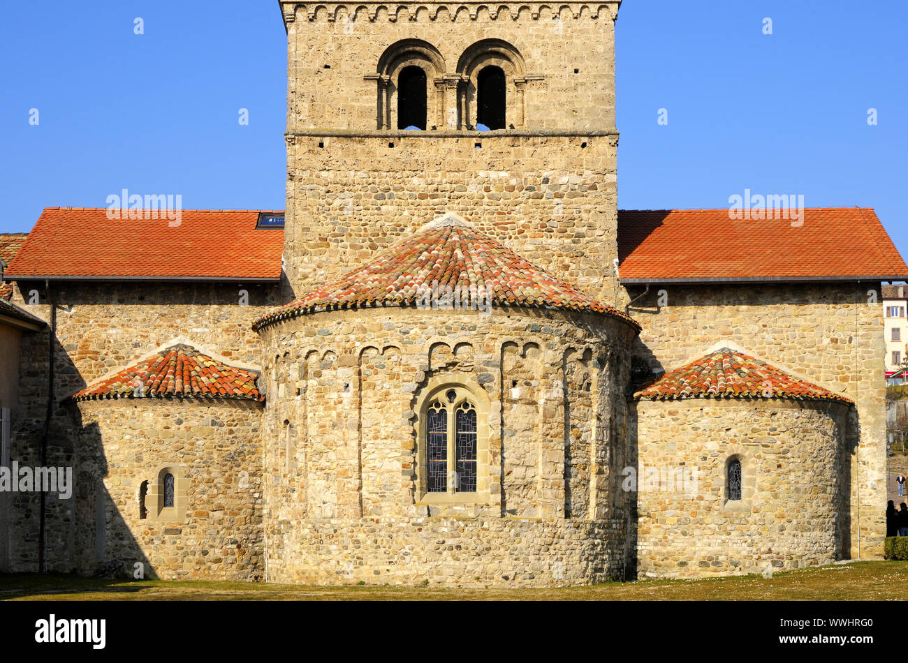 Triple apse, SaintSulpice, Vaud, Switzerland Stock Photo Alamy