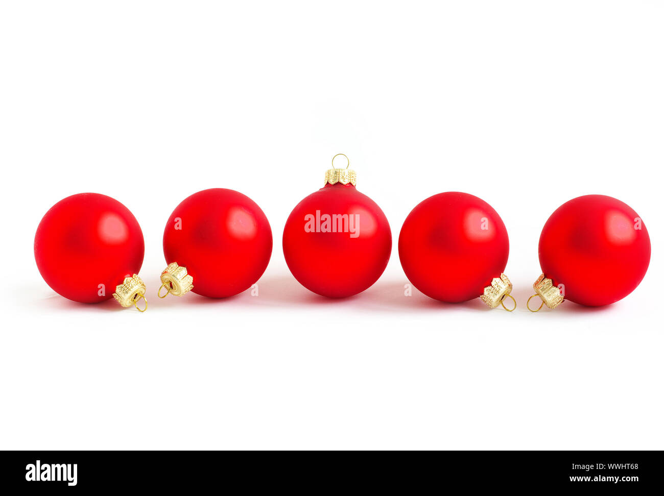 christmas balls isolated on the white background Stock Photo - Alamy