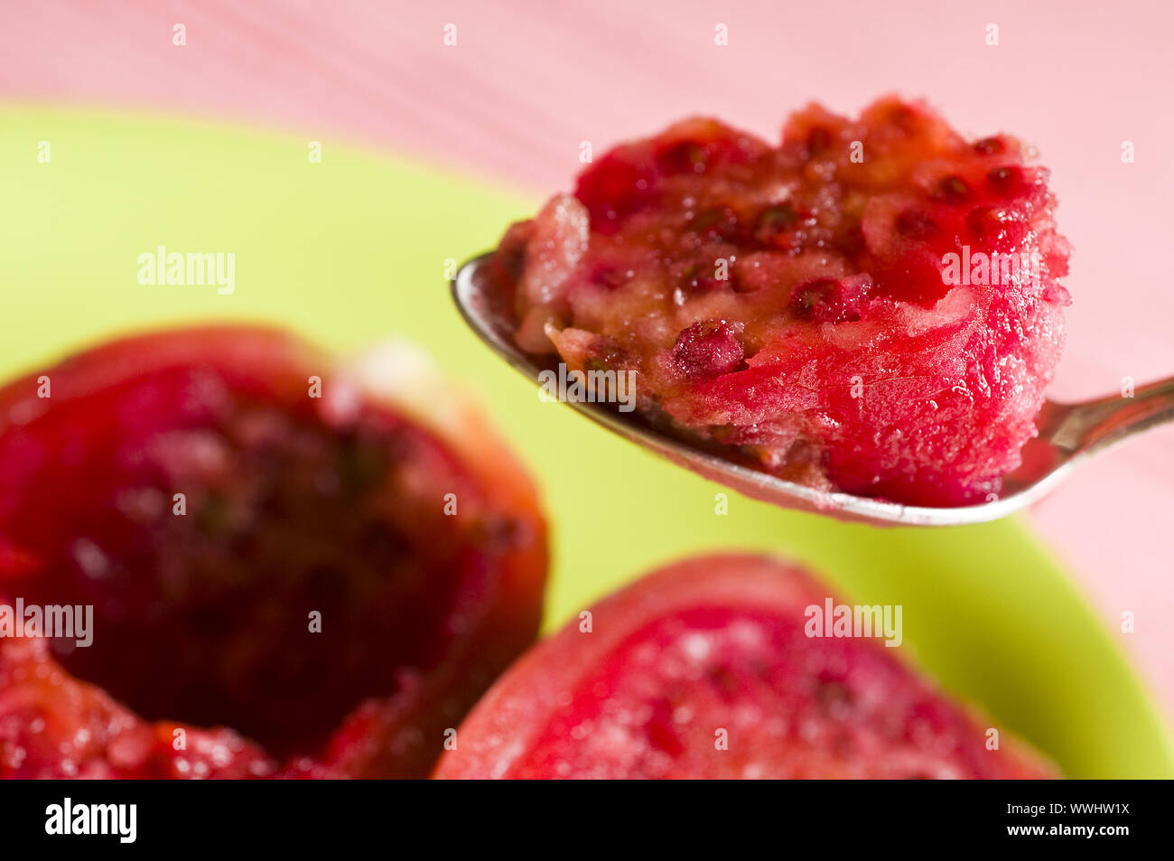 red prickly pears Stock Photo