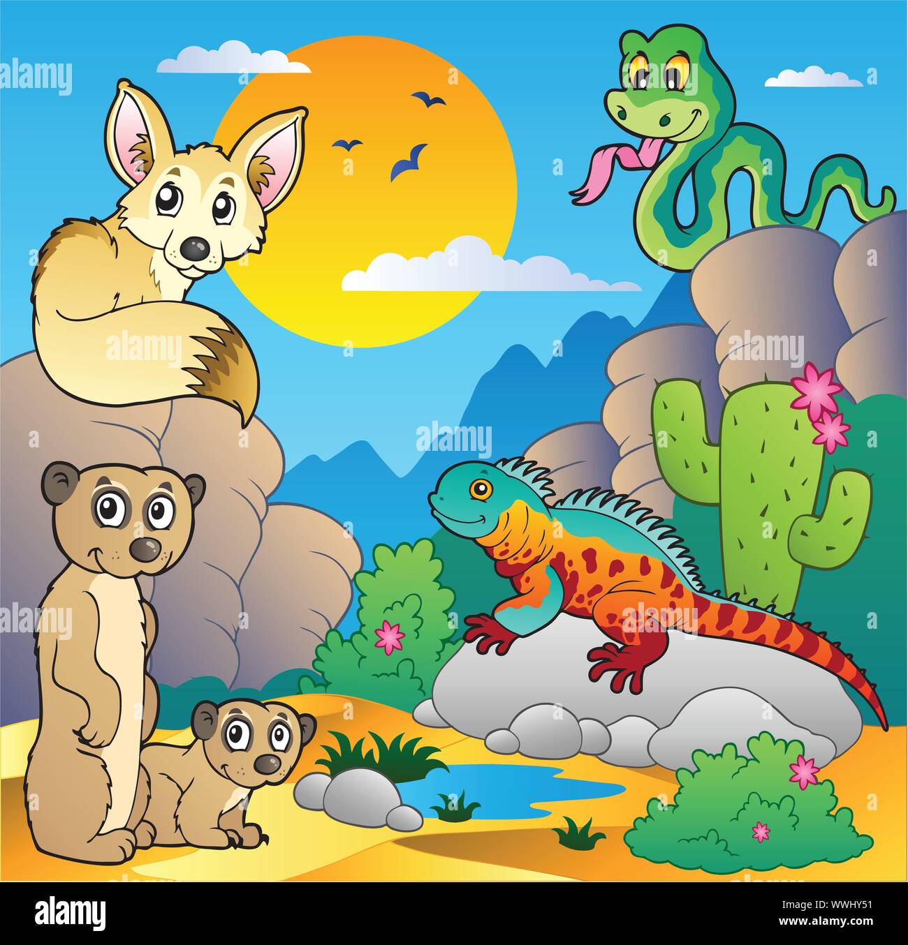 Desert scene with various animals 4 Stock Vector Image & Art - Alamy Desert scene with various animals 4 Stock Vector Image & Art - Alamy