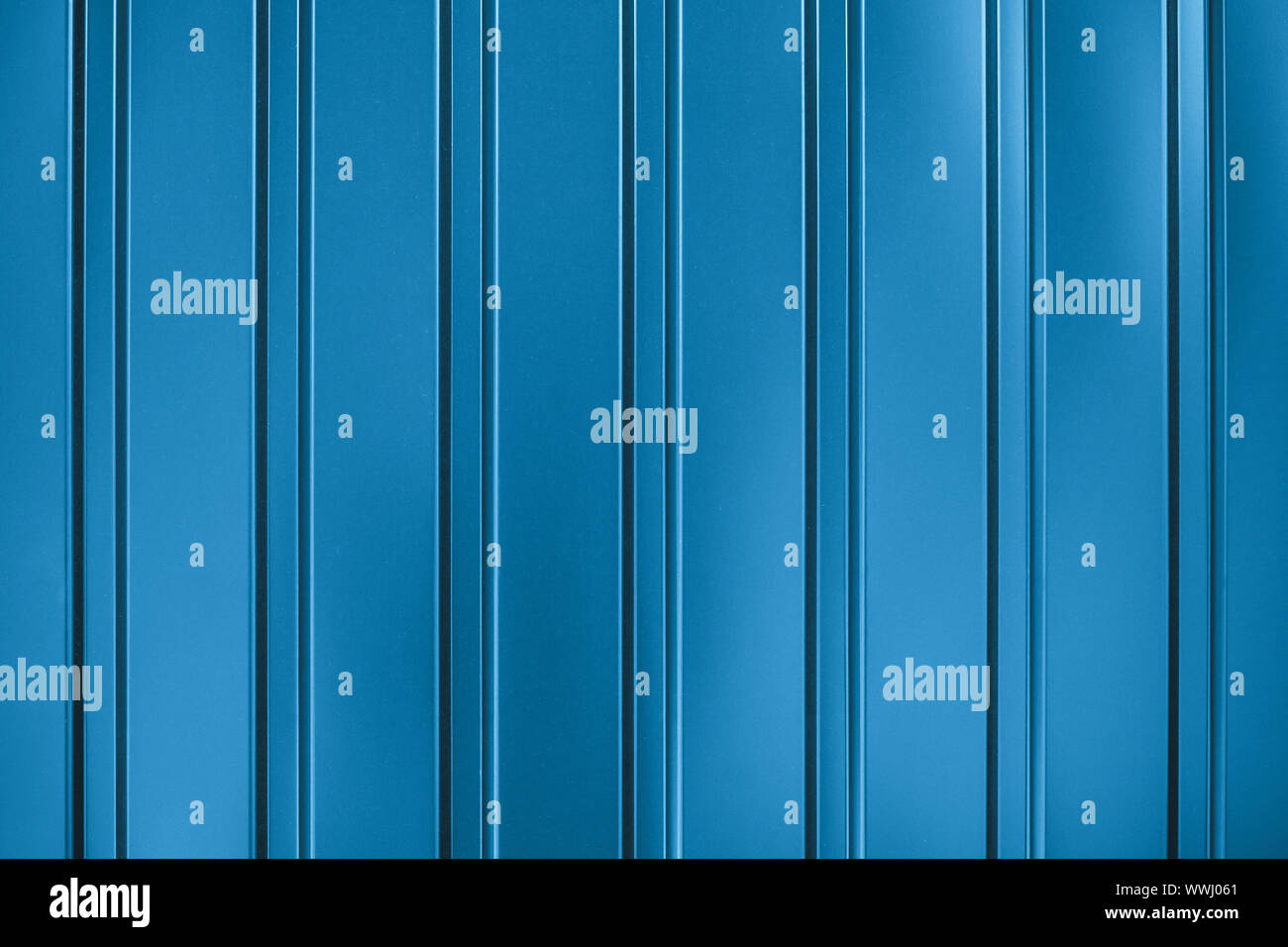 Blue Metallic Striped Surface Metal Wall Siding Striated Fence With Shine Convex Wall Texture Ribbed Surface Shiny Metallic Cladding Reflected L Stock Photo Alamy