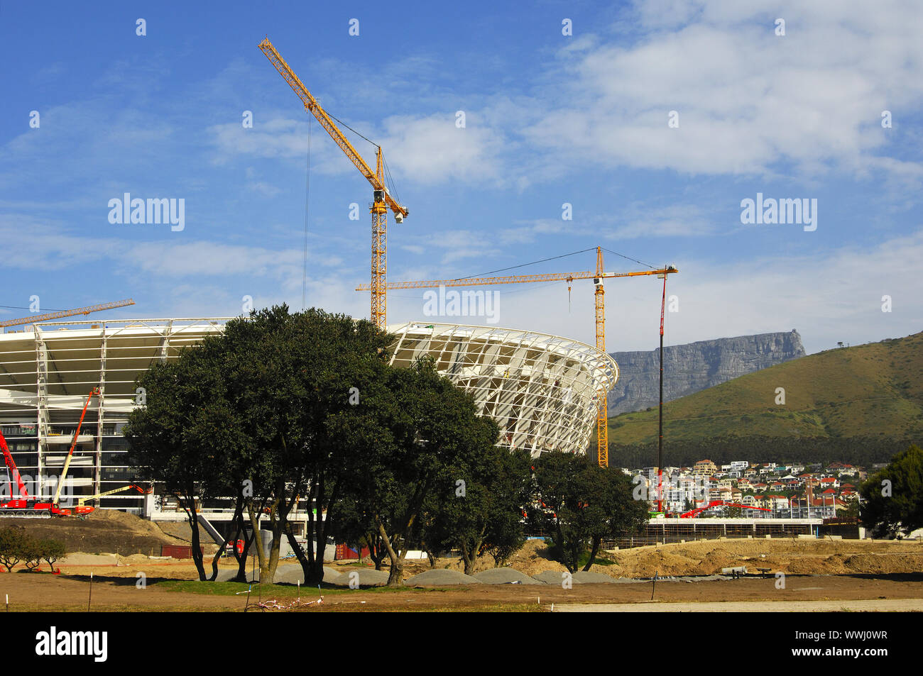 Greenpoint football stadium under construction, Cape Town Stock Photo