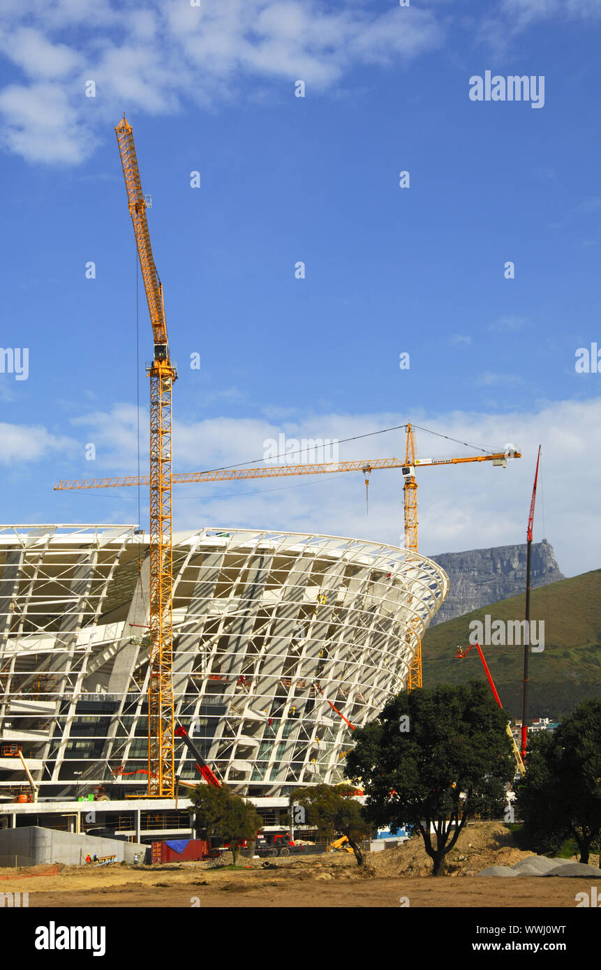 Greenpoint football stadium under construction, Cape Town Stock Photo