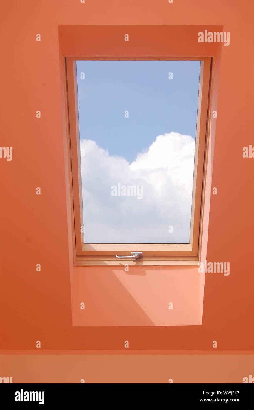 View through the window. Easy editable image Stock Photo - Alamy