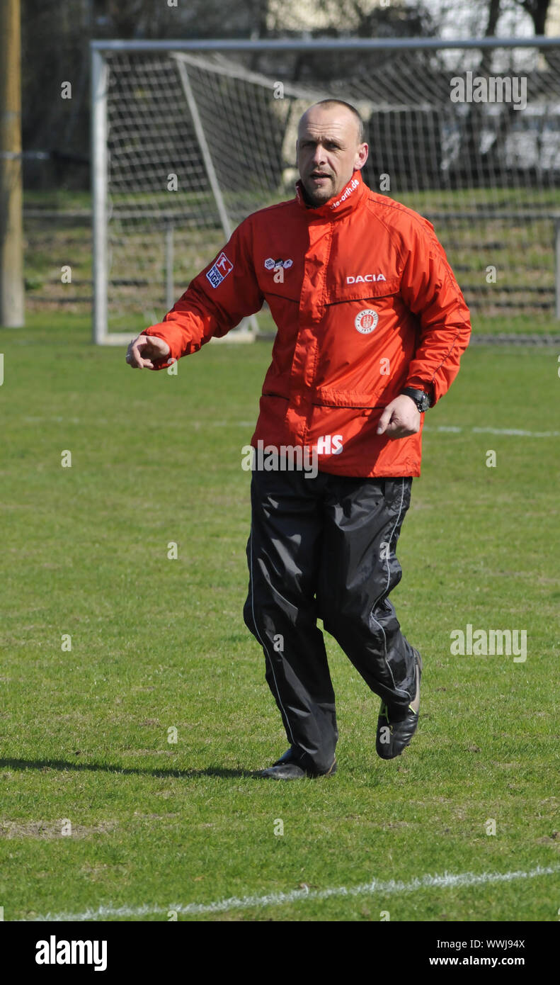 Coach FC ST.Pauli Stock Photo