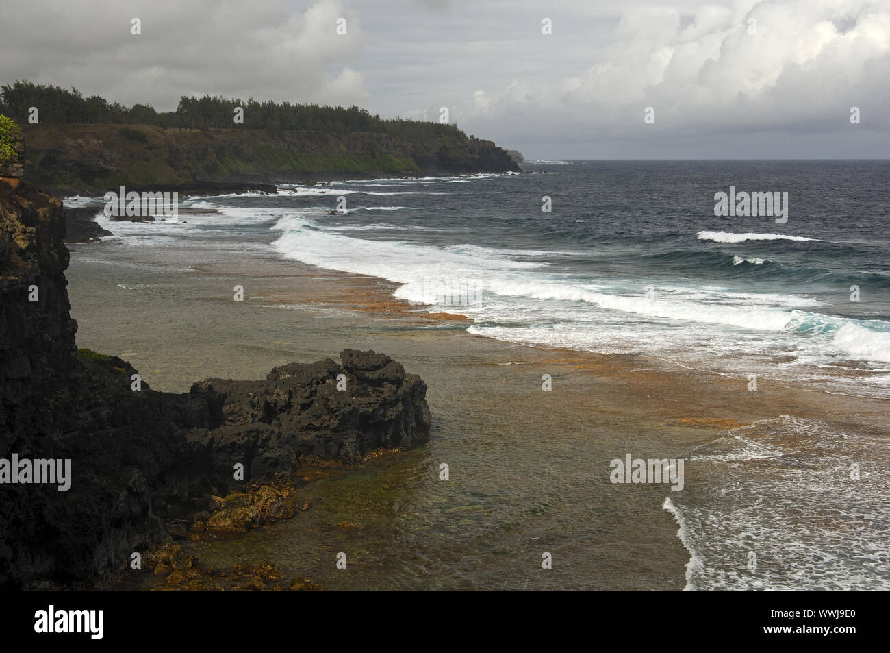 Bay near Souillac, Mauritius Stock Photo