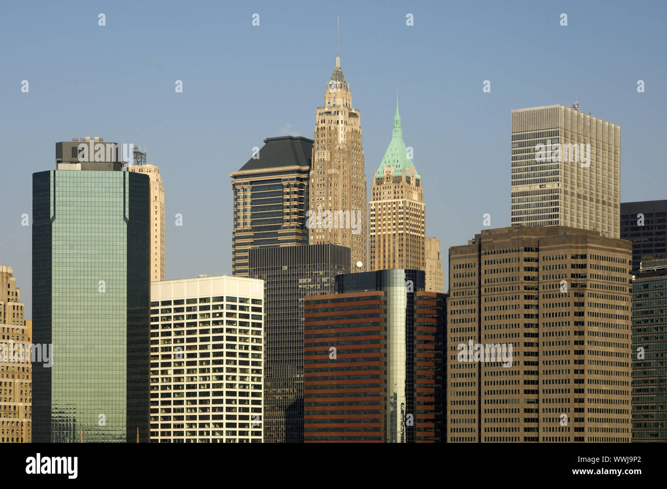 Skyline of Manhattan, New York Stock Photo