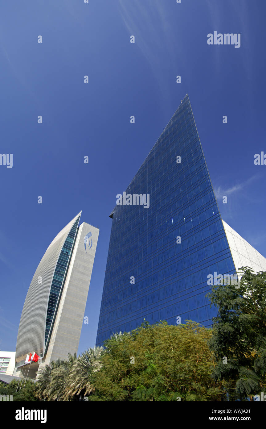 Futuristic architecture in Dubai Stock Photo