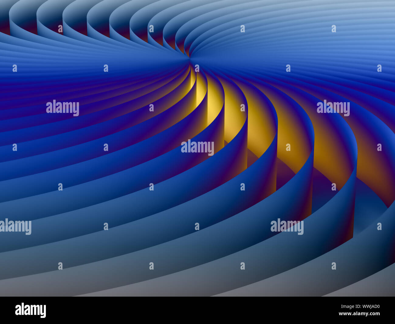 Tinted background screen of curved three dimensional geometric lines ...