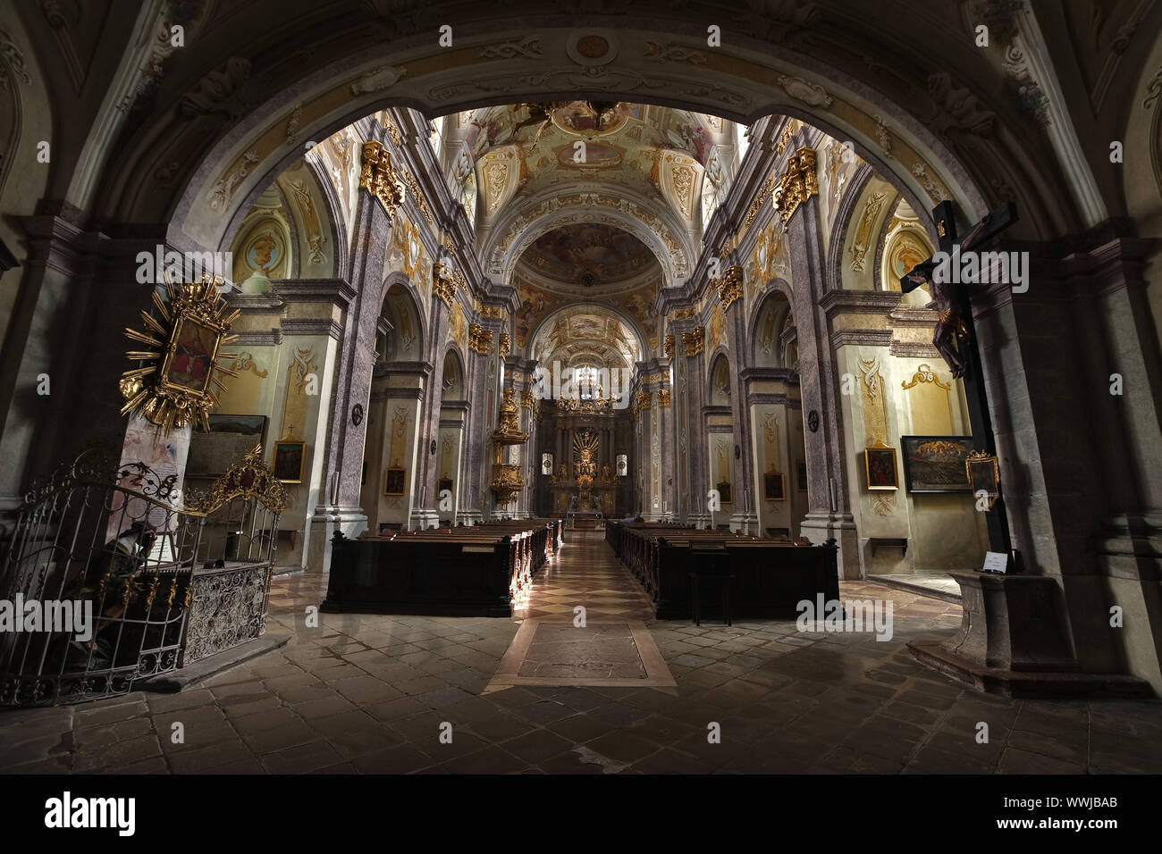 basilica on the Sonntagsberg, Mostviertel Region, Lower Austria, Austria, Europe Stock Photo
