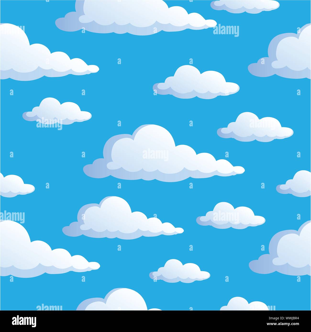 Seamless background with clouds 1 Stock Vector Image & Art - Alamy