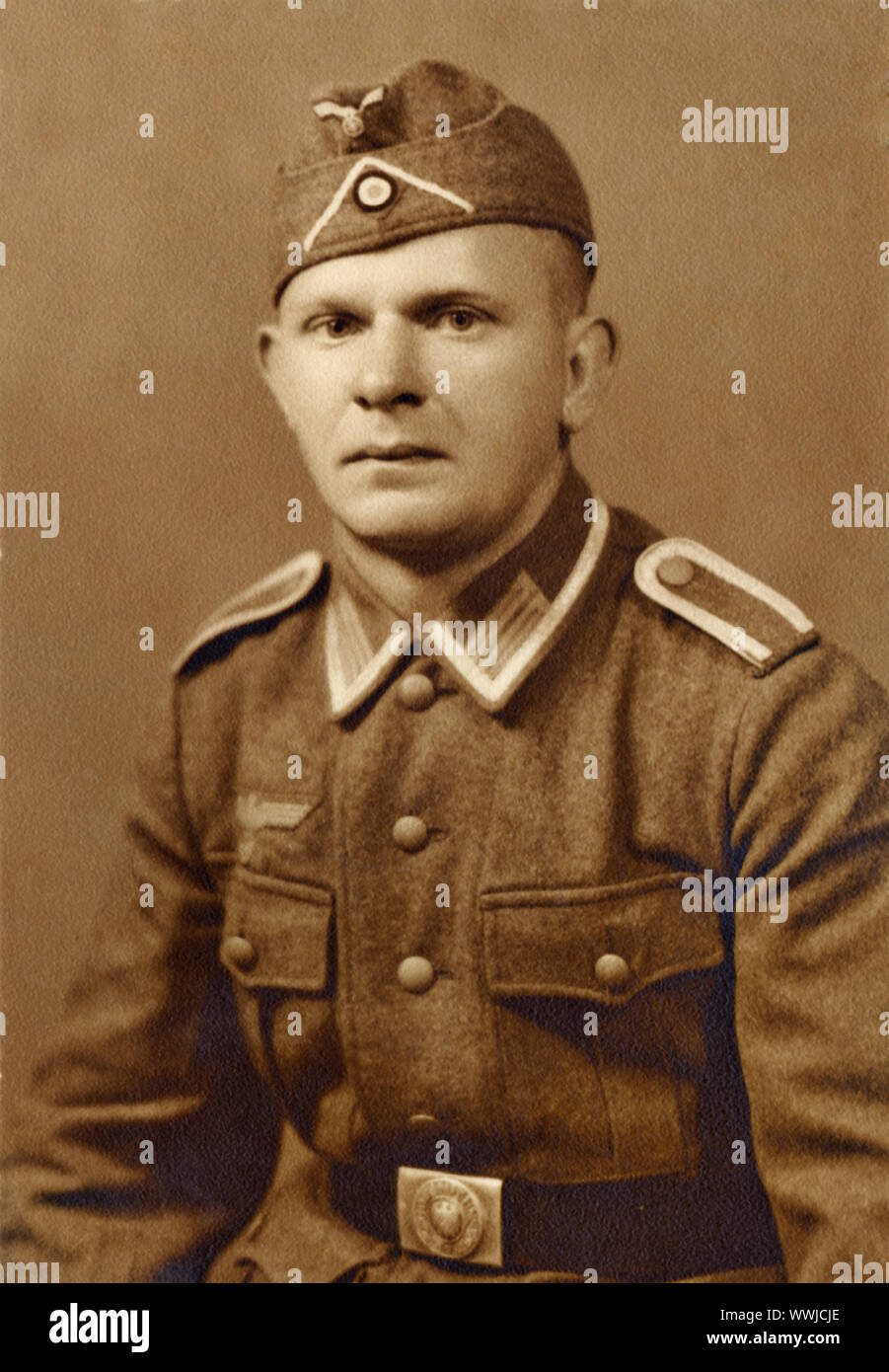 soldiersportrait, historic photograph, Stock Photo