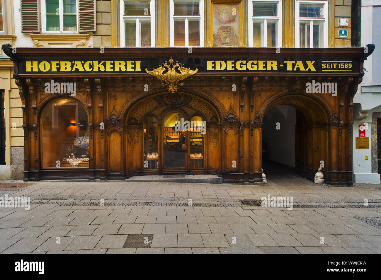 old bakery in Graz, Styria, Austria, Euope Stock Photo