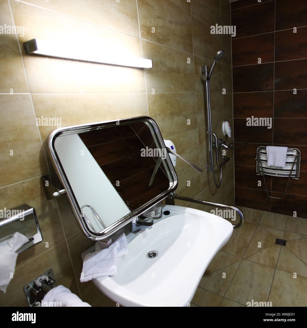 Inside Luxury Modern Bath Room Stock Photo - Alamy