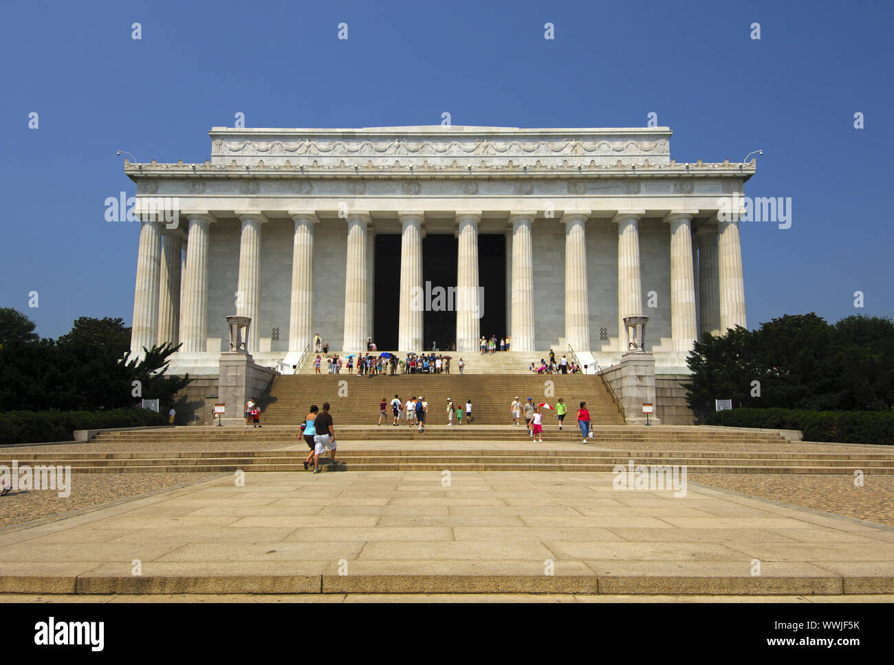 Lincoln Memorial in the style of a Greek Doric temple Stock Photo