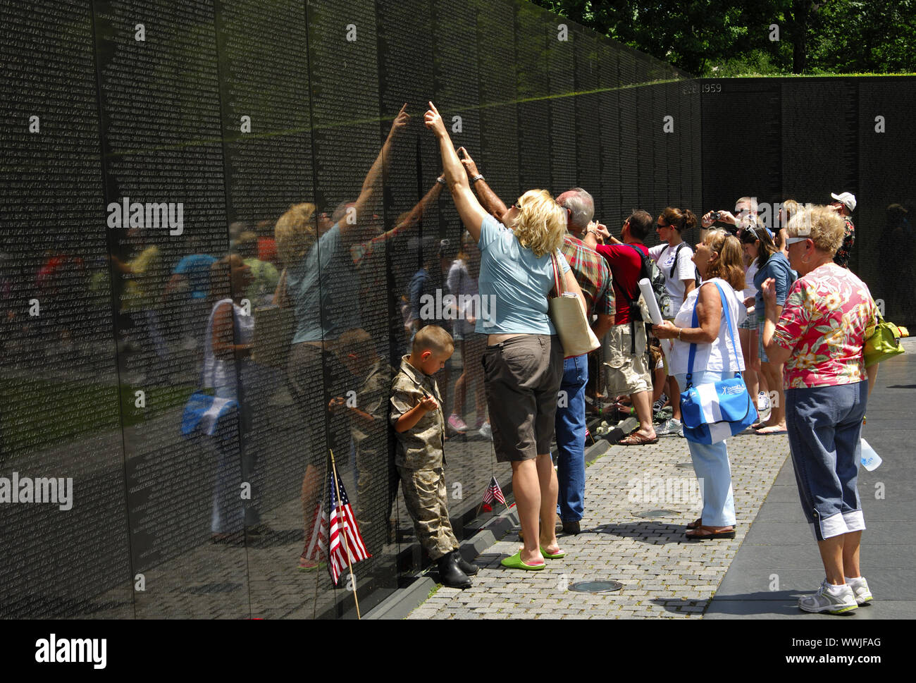 National Memorial to the Vietnam War, USA Stock Photo