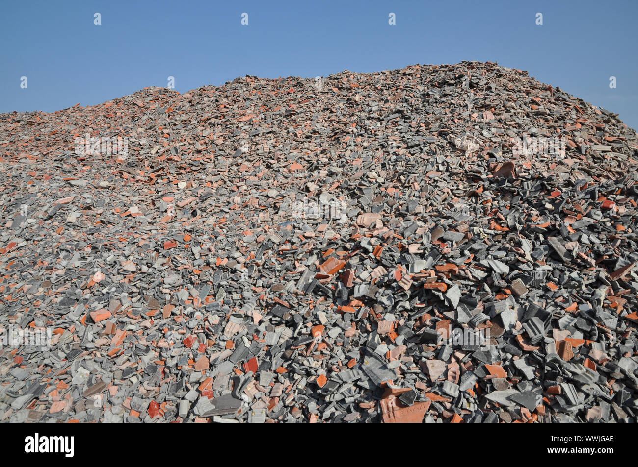 rubble dump Stock Photo