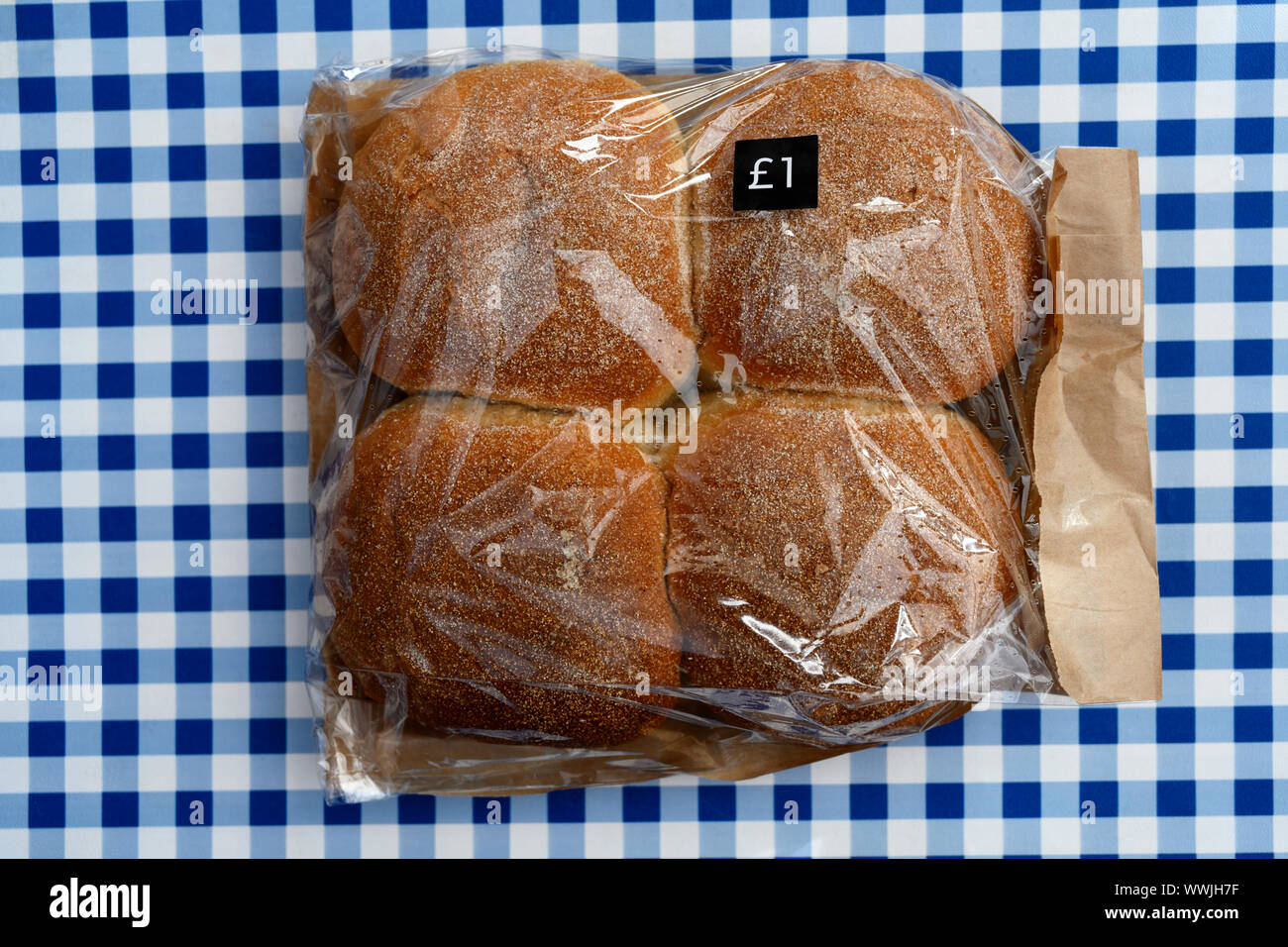 M&S crispy bread rolls Stock Photo